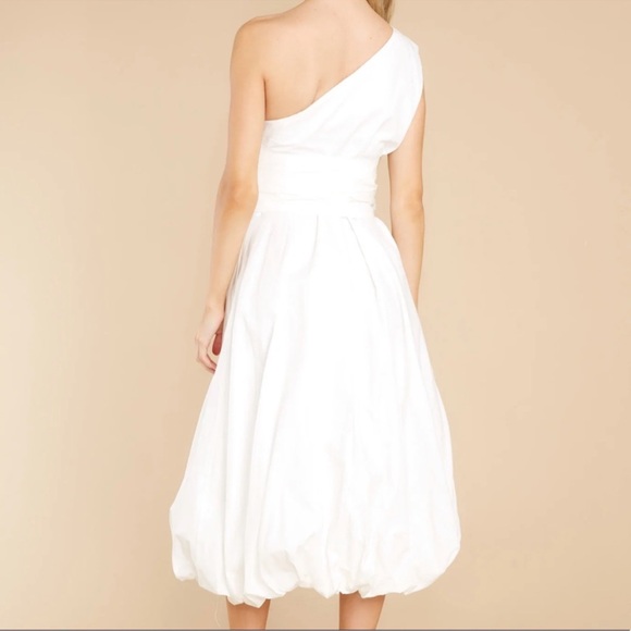 Red Dress Boutique One Shoulder White Dress - Picture 2 of 4